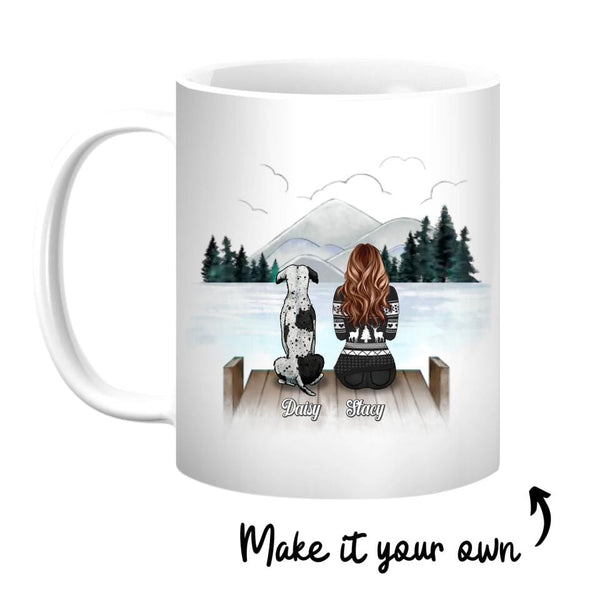 Life is Better With a Dog Mug Customizer Mug / White / 10oz Clock Canvas