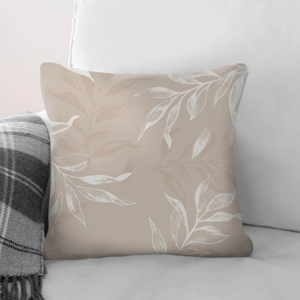 Lighter Leaves Cushion Cushion 45 x 45cm Clock Canvas