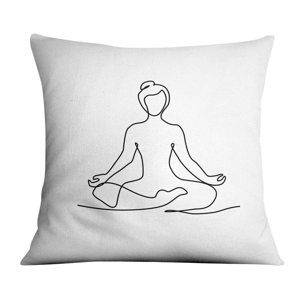 Line Serenity A Cushion Cushion 45 x 45cm Clock Canvas