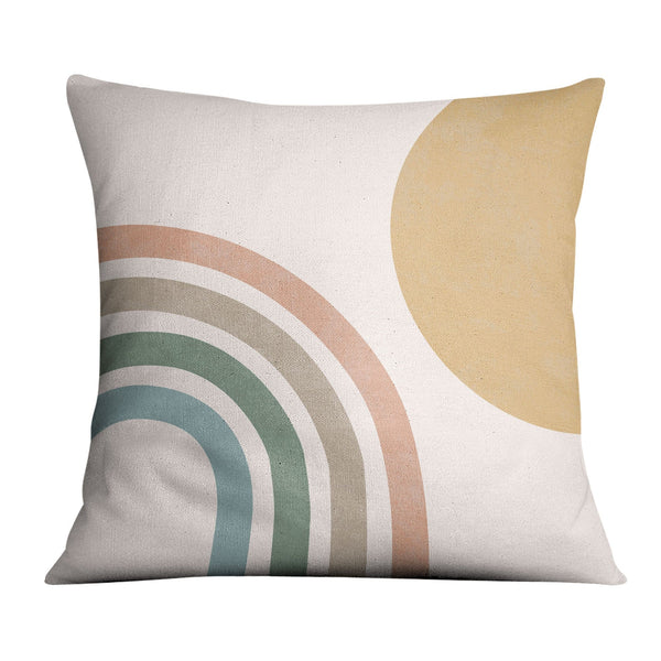 Lines and Circles A Cushion Cushion 45 x 45cm Clock Canvas