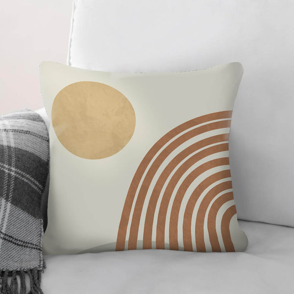 Lines and Circles C Cushion Cushion 45 x 45cm Clock Canvas