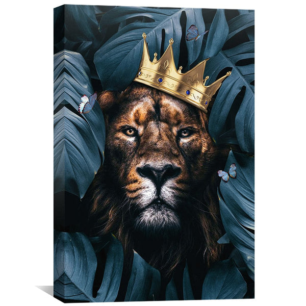 Lion King Canvas Art Clock Canvas