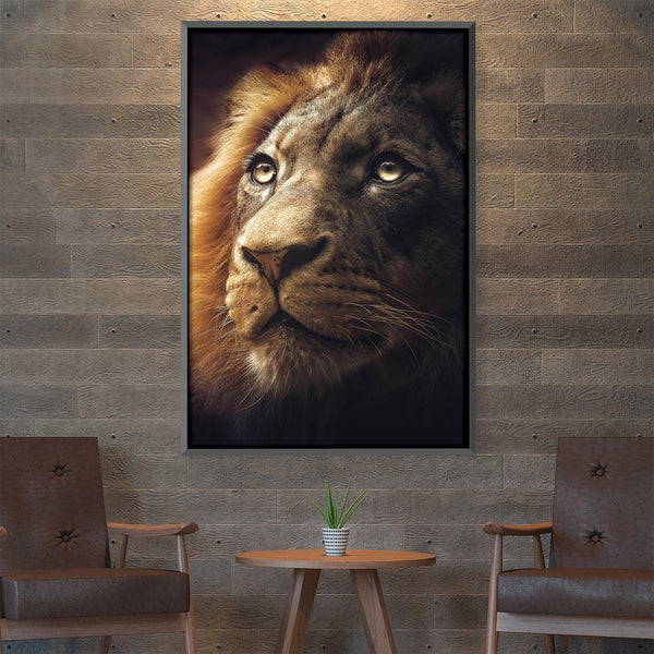 Lion King Canvas Art Clock Canvas