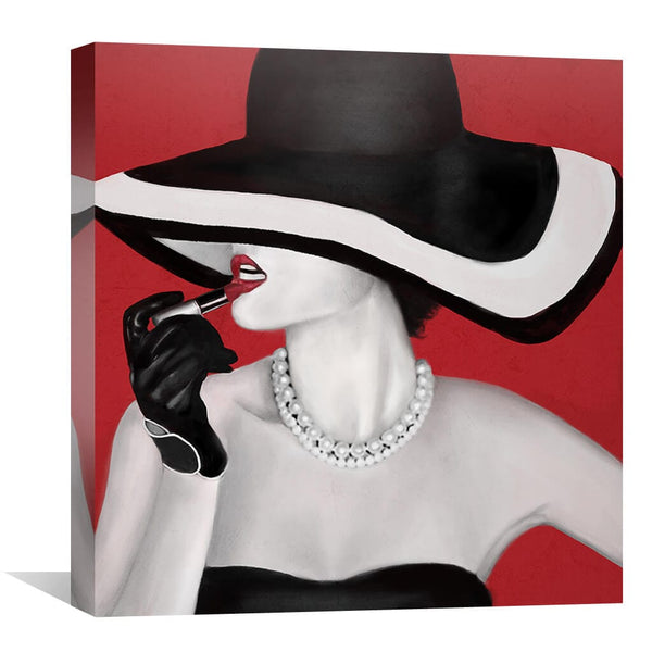 Lipstick Icons Canvas Art 30 x 30cm / Unframed Canvas Print Clock Canvas