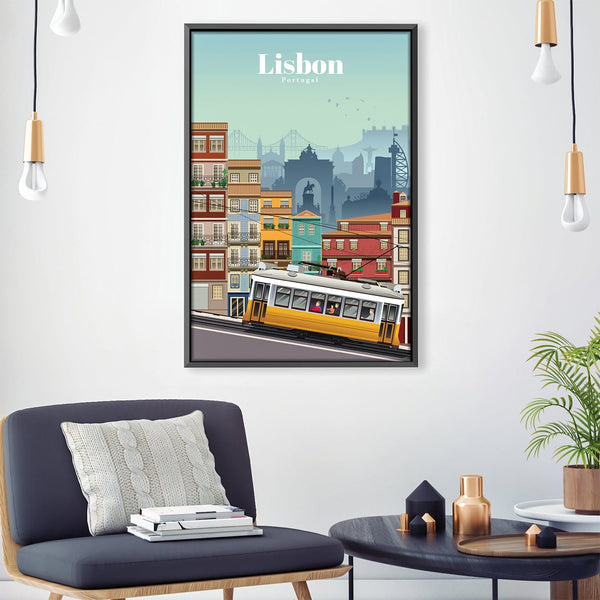 Lisbon Canvas - Studio 324 Art Clock Canvas