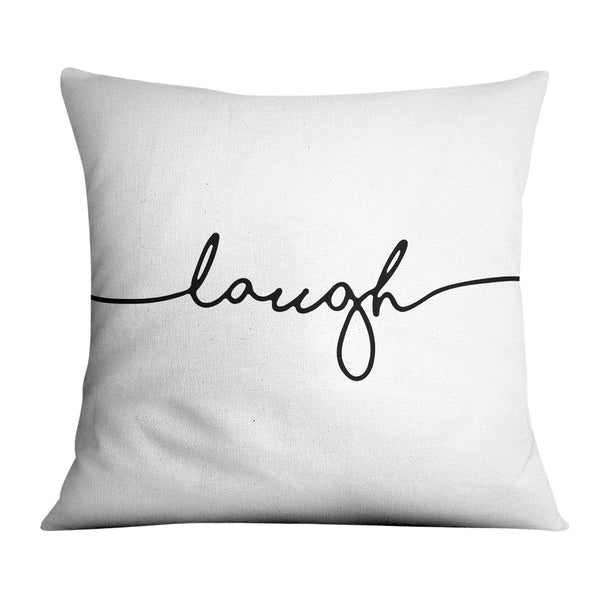 Live Laugh Love B Cushion Cushion 45 x 45cm Clock Canvas