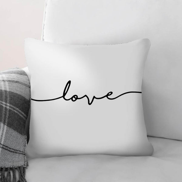 Live Laugh Love C Cushion Cushion 45 x 45cm Clock Canvas