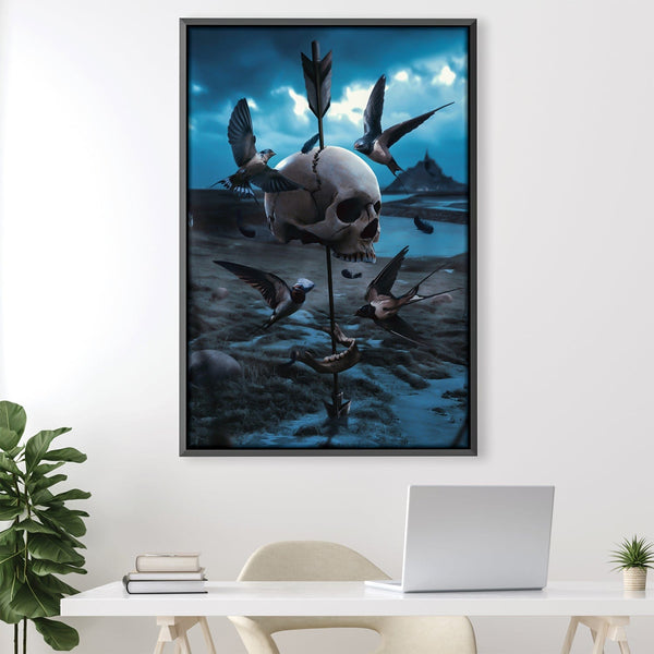 Lost Battlefield Canvas Art 30 x 45cm / Unframed Canvas Print Clock Canvas