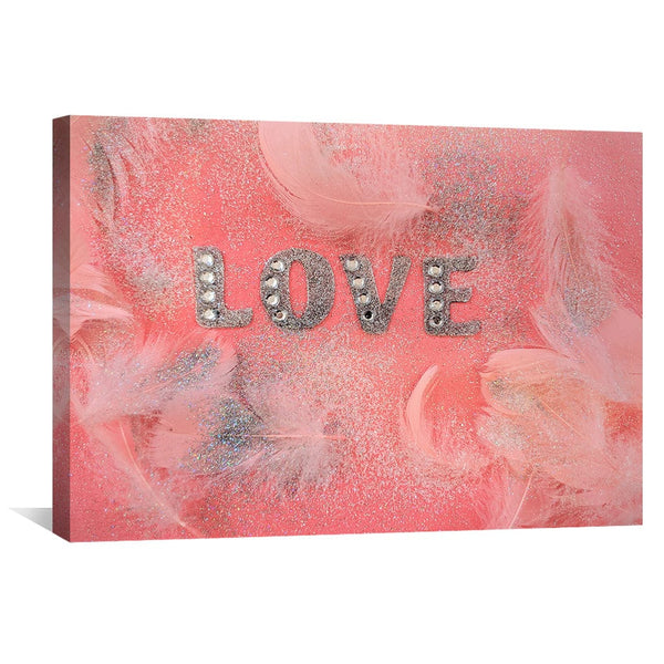 Love is Treasure Canvas Art Clock Canvas