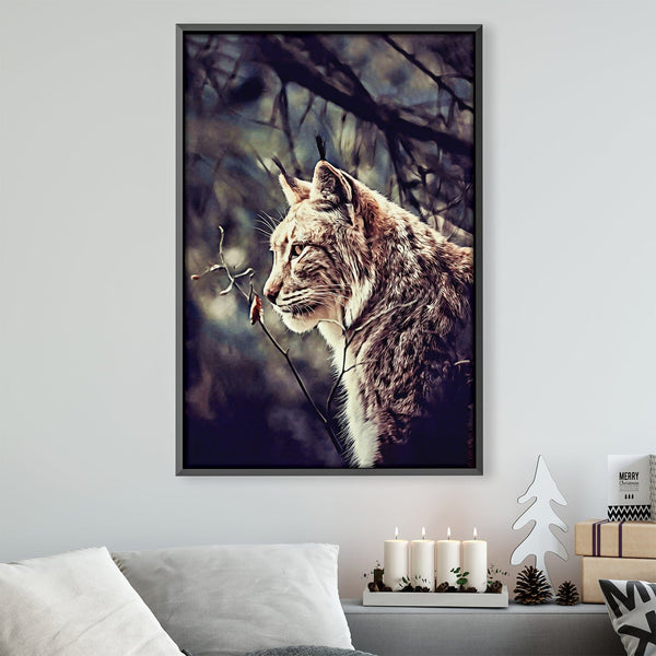 Lynx Canvas Art 30 x 45cm / Unframed Canvas Print Clock Canvas