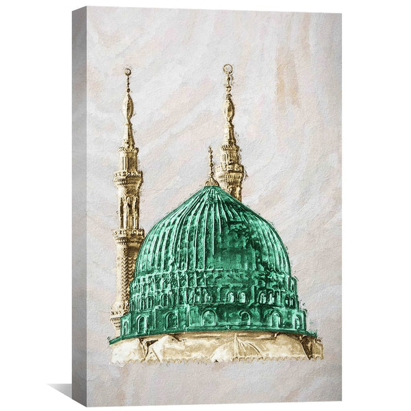 Madinah Mosque 70A Canvas Art Clock Canvas