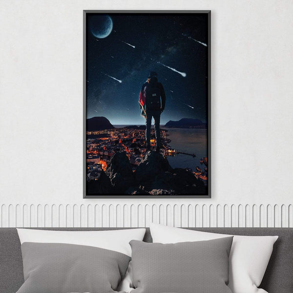 Man Standing Canvas Art Clock Canvas