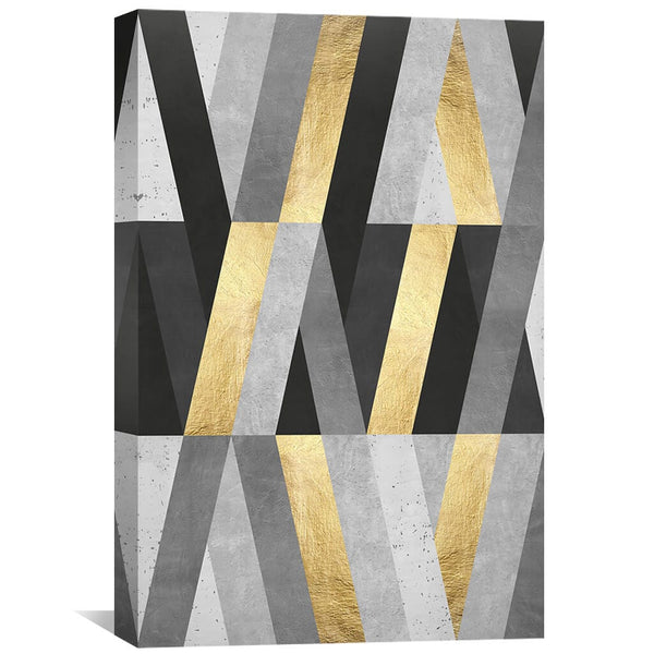 Marble and Gold Art II Canvas Art 30 x 45cm / Unframed Canvas Print Clock Canvas