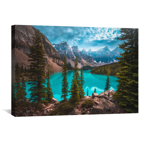 Memories of Moraine Canvas Art Clock Canvas