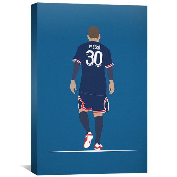 Messi 30 Canvas Art Clock Canvas