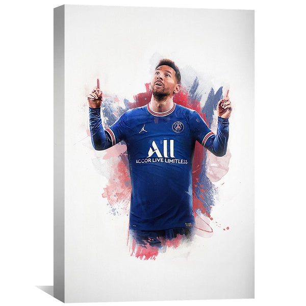 Messi Celebration Canvas Art Clock Canvas