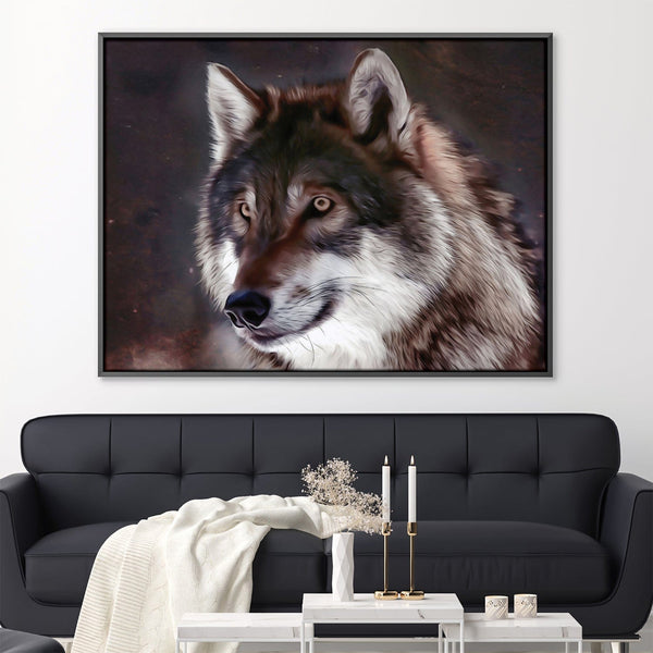 Midnight Watcher Canvas Art 45 x 30cm / Unframed Canvas Print Clock Canvas