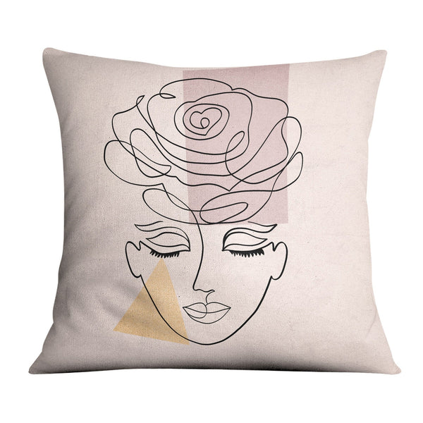 Minimal Beauty B Cushion Cushion 45 x 45cm Clock Canvas