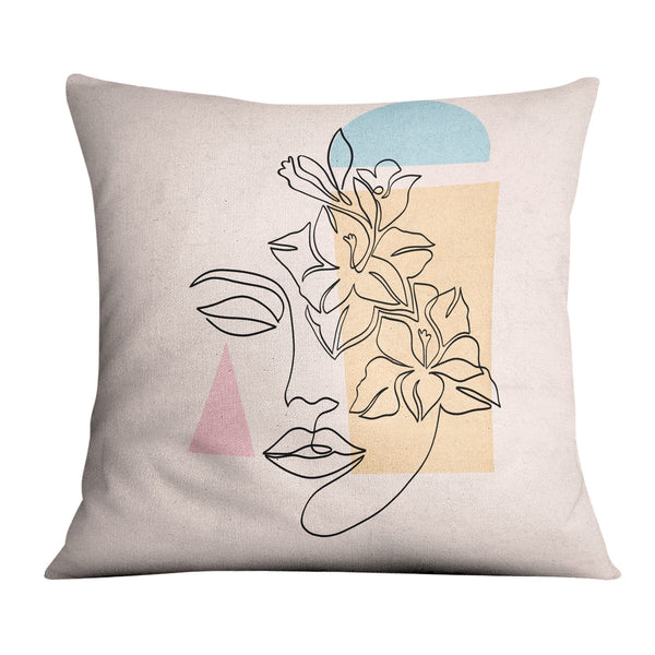 Minimal Beauty C Cushion Cushion 45 x 45cm Clock Canvas