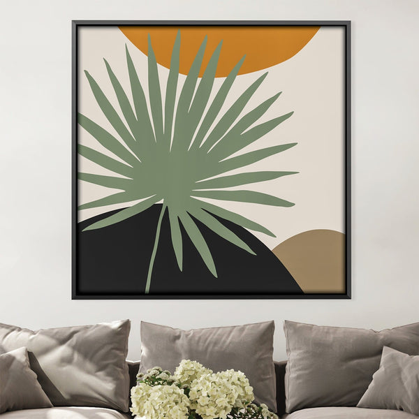 Modern Floral Set 4 Canvas Art 30 x 30cm / Unframed Canvas Print Clock Canvas