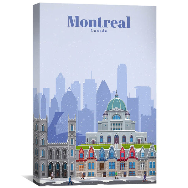 Montreal Canvas - Studio 324 Art 30 x 45cm / Unframed Canvas Print Clock Canvas