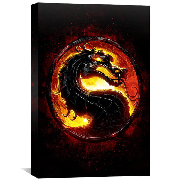 Mortal Kombat Canvas Art 30 x 45cm / Unframed Canvas Print Clock Canvas