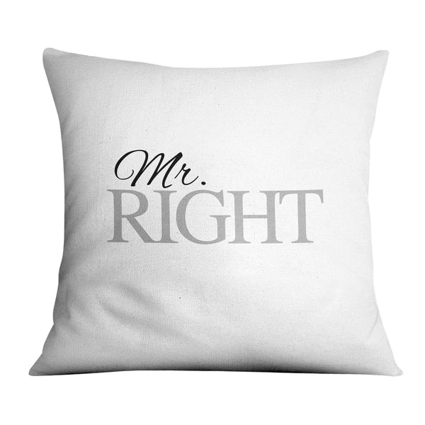 Mrs. Right Cushion Cushion A / 45 x 45cm Clock Canvas