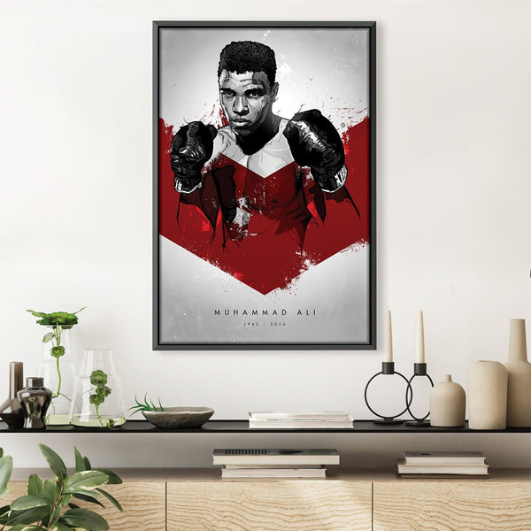 Muhammad Ali Canvas Art 30 x 45cm / Unframed Canvas Print Clock Canvas