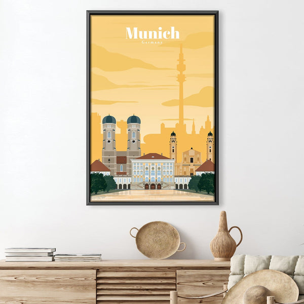 Munich Canvas - Studio 324 Art Clock Canvas