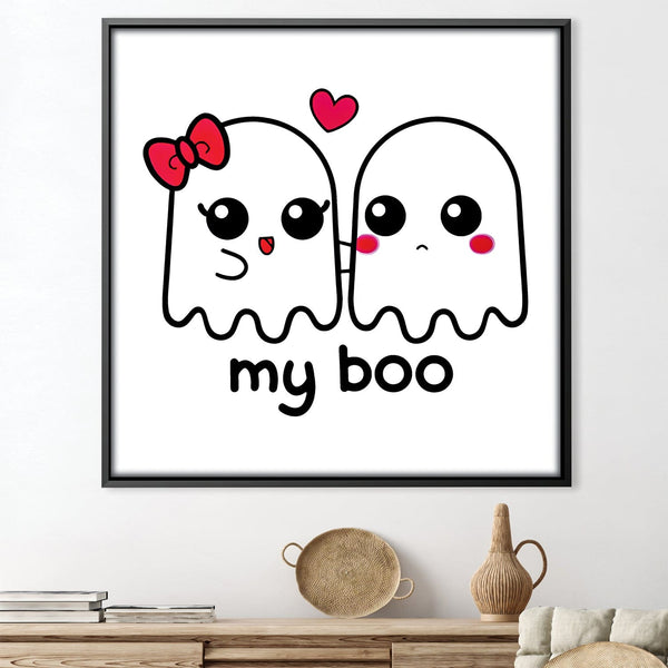 My Boo Canvas Art Clock Canvas