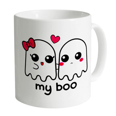 My Boo Mug Mug White Clock Canvas