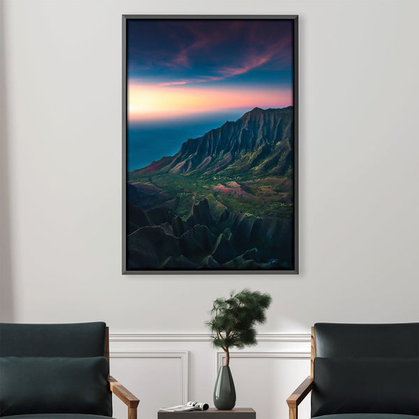 Na Pali Serenity Canvas Art 30 x 45cm / Unframed Canvas Print Clock Canvas