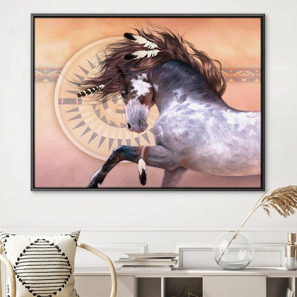 Native Spirit Canvas Art Clock Canvas