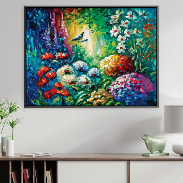 Natures Garden Canvas Art Clock Canvas