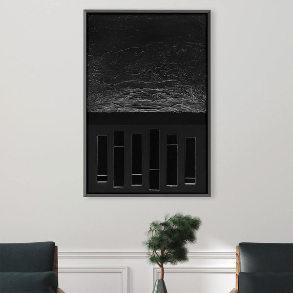 Noir Canvas Art Clock Canvas