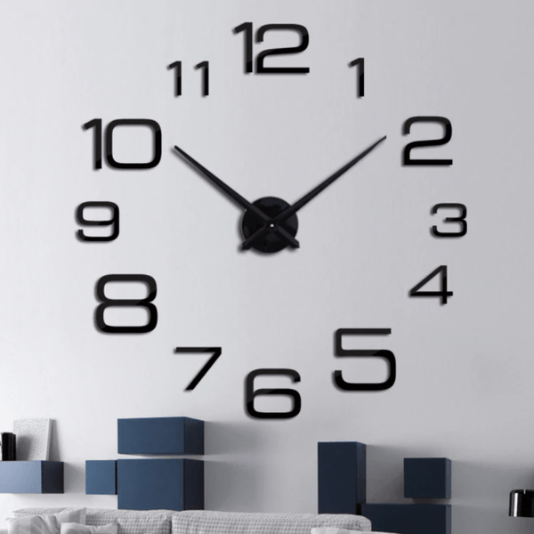 Palisade Clock Black Clock Canvas