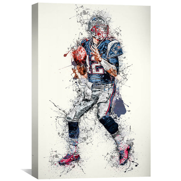 Patriot Tom Canvas Art 30 x 45cm / Unframed Canvas Print Clock Canvas