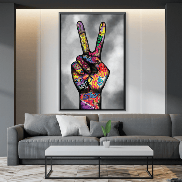 Peace and Unity Canvas Art Clock Canvas