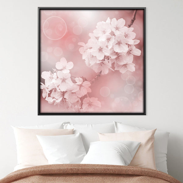 Peaceful Blossoms Canvas Art Clock Canvas