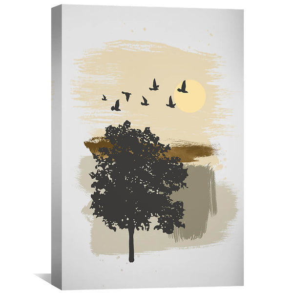 Peaceful Serenity Canvas Art 30 x 45cm / Unframed Canvas Print Clock Canvas