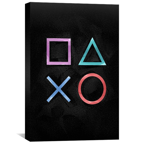 Play Station 1 Canvas Art 30 x 45cm / Unframed Canvas Print Clock Canvas