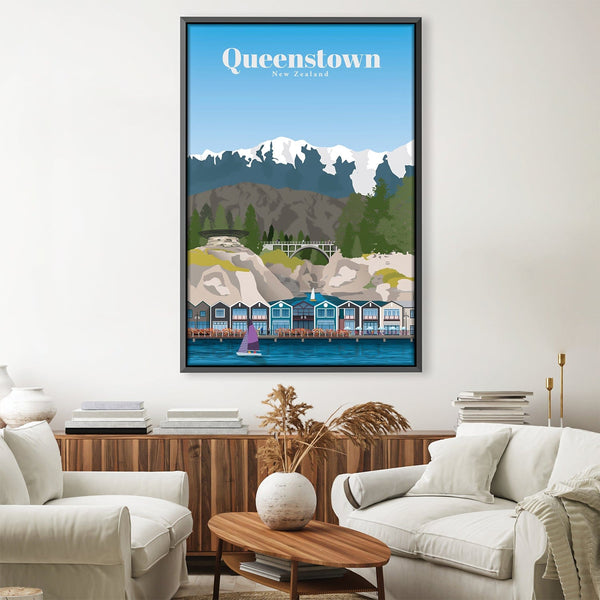 Queenstown Canvas - Studio 324 Art Clock Canvas