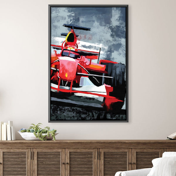 Race Tilt Canvas Art 30 x 45cm / Unframed Canvas Print Clock Canvas