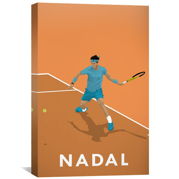 Rafa Nadal Canvas Art Clock Canvas