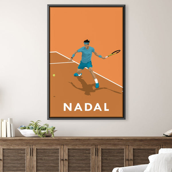 Rafa Nadal Canvas Art Clock Canvas