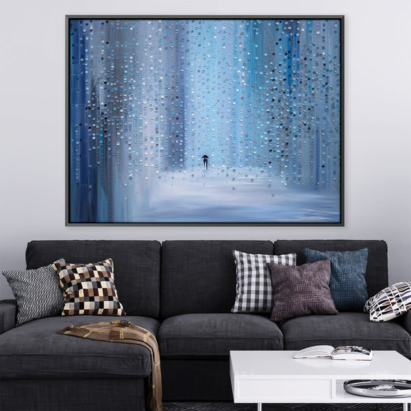 Rainy Date Canvas Art Clock Canvas