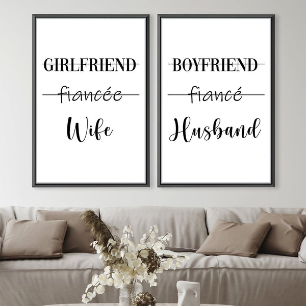 Relationship Status Canvas Art Clock Canvas