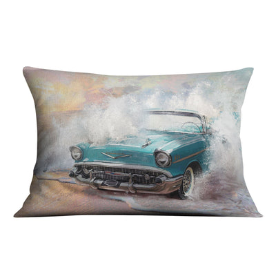 Ride the Wave Cushion Cushion 48 x 33cm Clock Canvas