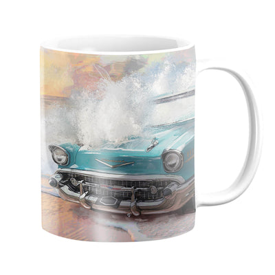 Ride the Wave Mug Mug White Clock Canvas