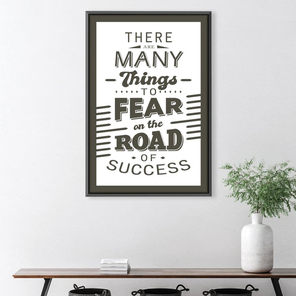 Road of Success Canvas Art Clock Canvas